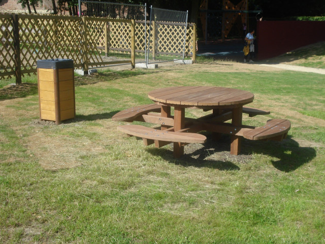 Picknicktafel in Azobé